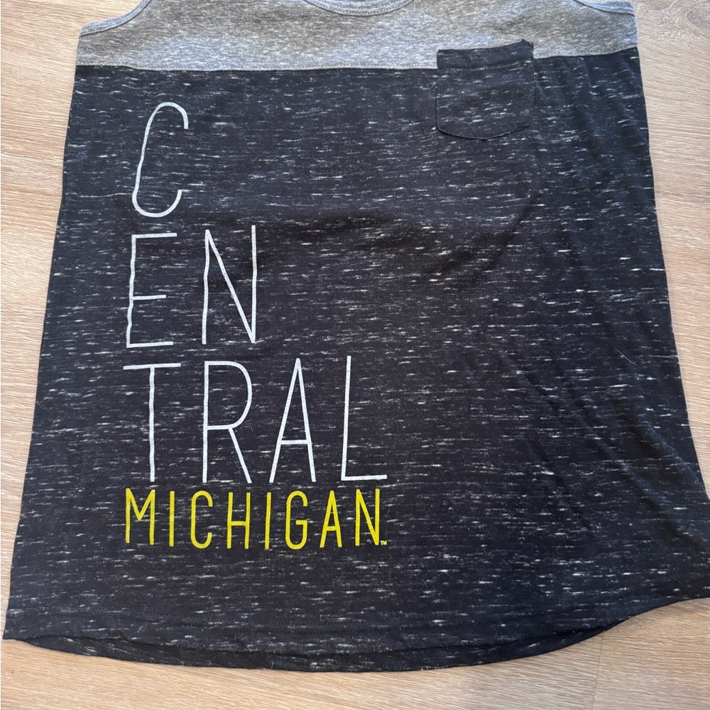 Women's Black and Gray Tank - Central Michigan University